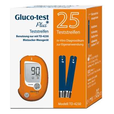 Gluco Test Plus bandelettes de test de glycémie (25 pièces)