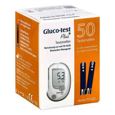 Gluco Test Plus bandelettes de test de glycémie (50 pièces)