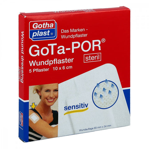 Gothaplast Gota-por steriler Wundverband 60x100 mm (5 Stück)