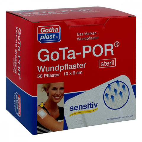 Gothaplast Gota-por steriler Wundverband 60x100 mm (50 Stück)