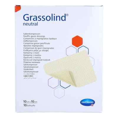 Grassolind compresses pour pommade 10x10 cm stérile (10 pièces)