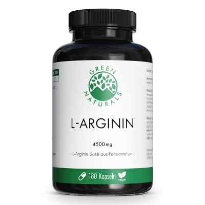 Green Naturals® L-Arginine Base 4500 mg gélules vegan (180 gélules)