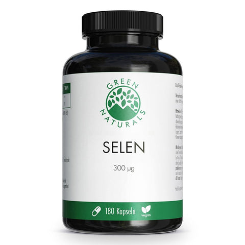 Green Naturals Selen 300 µg Kapseln rein pflanzlich vegan (180 Kapseln)