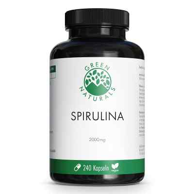 Green Naturals Spirulina 2000mg vegan Kapseln (240 Stück)