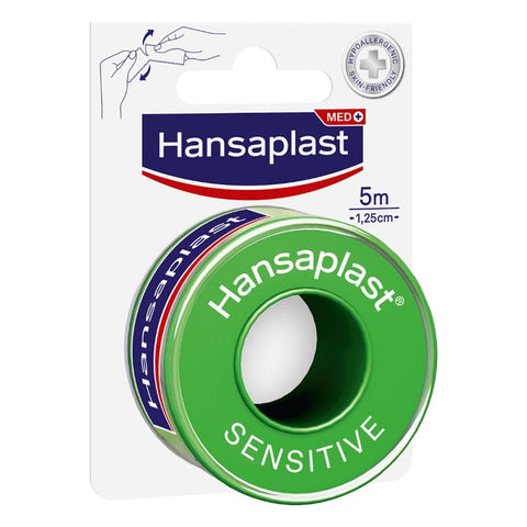 Hansaplast Sensitive Fixierpflaster 5 m x 1,25 cm (1 Stück)