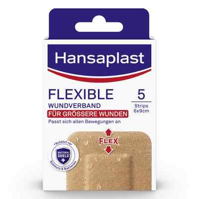 Hansaplast Flexible Pflasterstreifen 6x9,5 cm (5 Stück)
