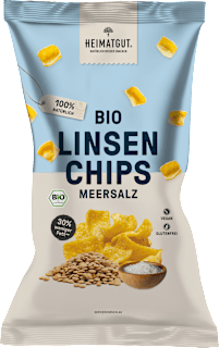 HEIMATGUT chips de lentilles au sel marin (75 g)