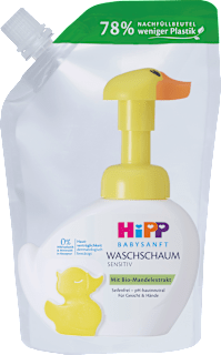 HiPP Babysanft Mousse lavante bébé peaux sensibles, recharge (250 ml)