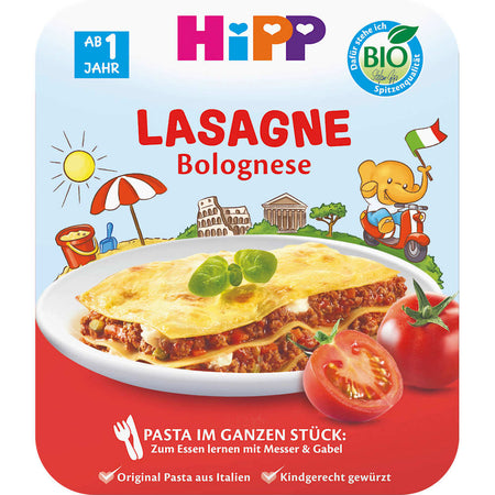 HiPP Assiette enfant Lasagne bolognaise dès 1 an (250 g)
