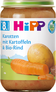 HiPP Repas pommes de terre-légumes avec bœuf dès le 8e mois (220 g)
