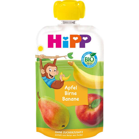 HiPP HiPPis Früchtequetschie Apfel-Birne-Banane ab 1 Jahr (100 g)