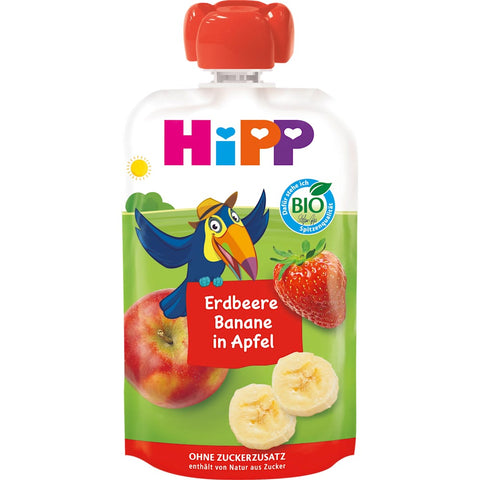 HiPP Hippis Strawberry-Banana in Apple fruit purée from 1 year (100 g)