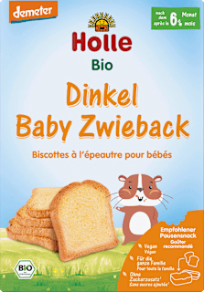 Holle Snack bébé biscotte à l'épeautre dès le 7ème mois (200 g)