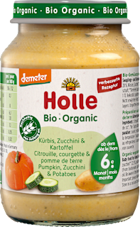 Holle Légumes pommes de terre, courge et courgette dès le 6e mois (190 g)