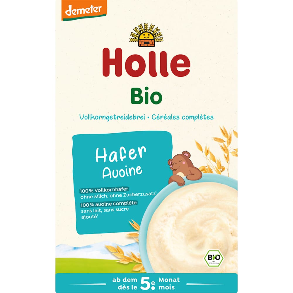 Holle bouillie de céréales à l'avoine dès le 5ème mois (250 g)