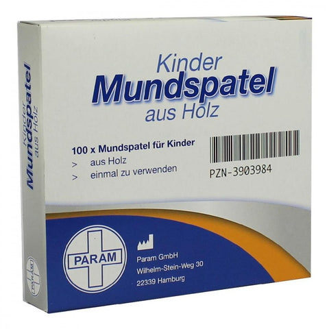 Param Holz-Mundspatel für Kinder (100 Stück)