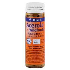 HOYER GmbH Acerola and Wild Fruit Vitamin C Lozenges (60 pieces)