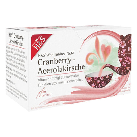 H&S Cranberry-Acerola-Kirsch mit Vitamin C Beutel (20 x 2,8 g)