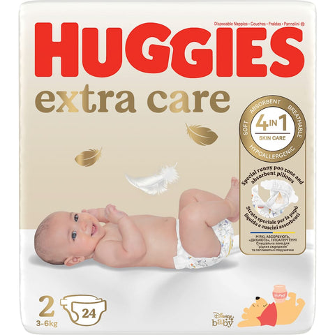 Huggies Newborn Extra Care Diapers Size 2 (3-6 kg) Disney, 24 pieces