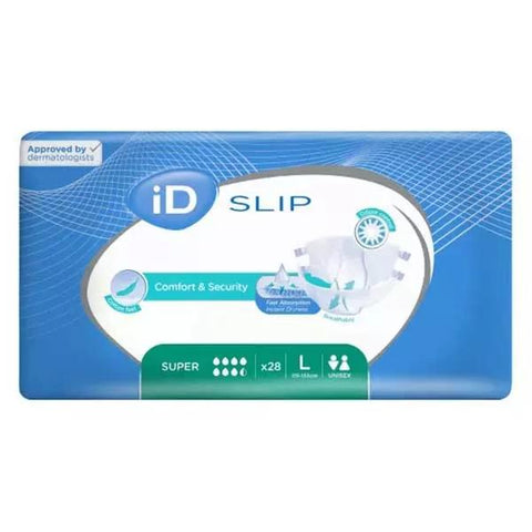 iD Slip Complete Incontinence Change Super Large Size 28 briefs