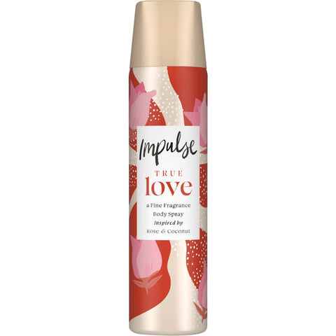 Impulse Déodorant spray True Love Rose & Coconut (75 ml)