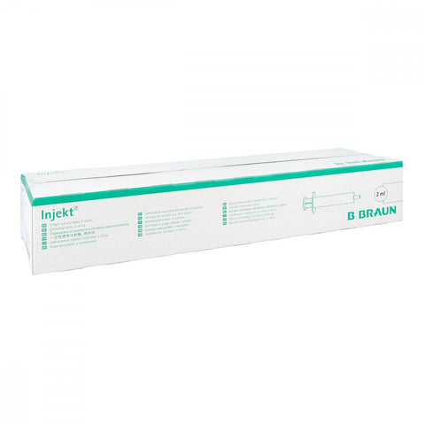 actiPart GmbH Injekt Spritzen 2 ml mit zentralem Luer-Ansatz (100 Stück)