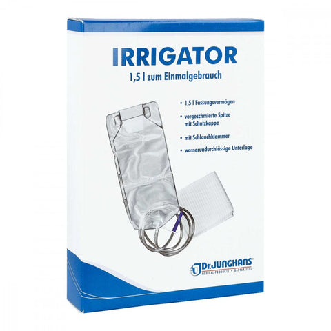Dr. Junghans Medical GmbH Einweg-Irrigator 1,5 l, Set mit Kissen (1 Stück)