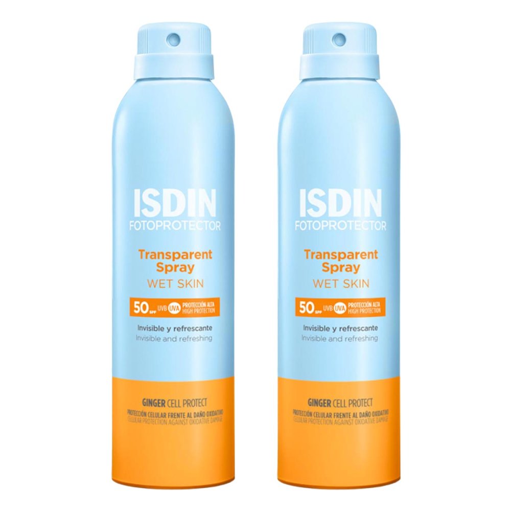 ISDIN Fotoprotector spray peau humide SPF 50 (2x250 ml)