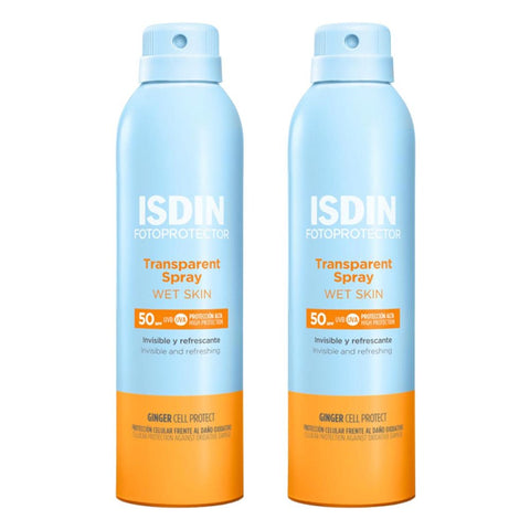ISDIN Fotoprotector spray peau humide SPF 50 (2x250 ml)