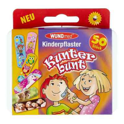 Axisis Bunte Pflaster für Kinder (50 Stück)