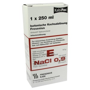 Fresenius solution saline 0,9% flacon plastique (250 ml)
