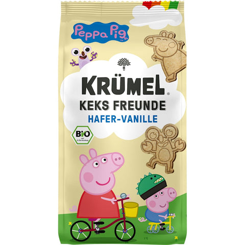 KRÜMEL Biscuits pour enfants Peppa Pig Avoine-Vanille dès 3 ans (125 g)