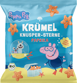 KRÜMEL Snack pour enfants Peppa Pig étoiles croustillantes paprika (20 g)