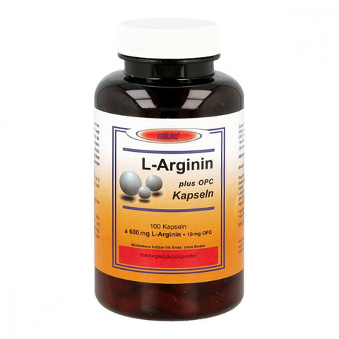 natuko Versand L-Arginin+OPC 600 mg Kapseln (100 Kapseln)