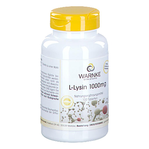 L-lysine 1000 mg tablets (100 count)