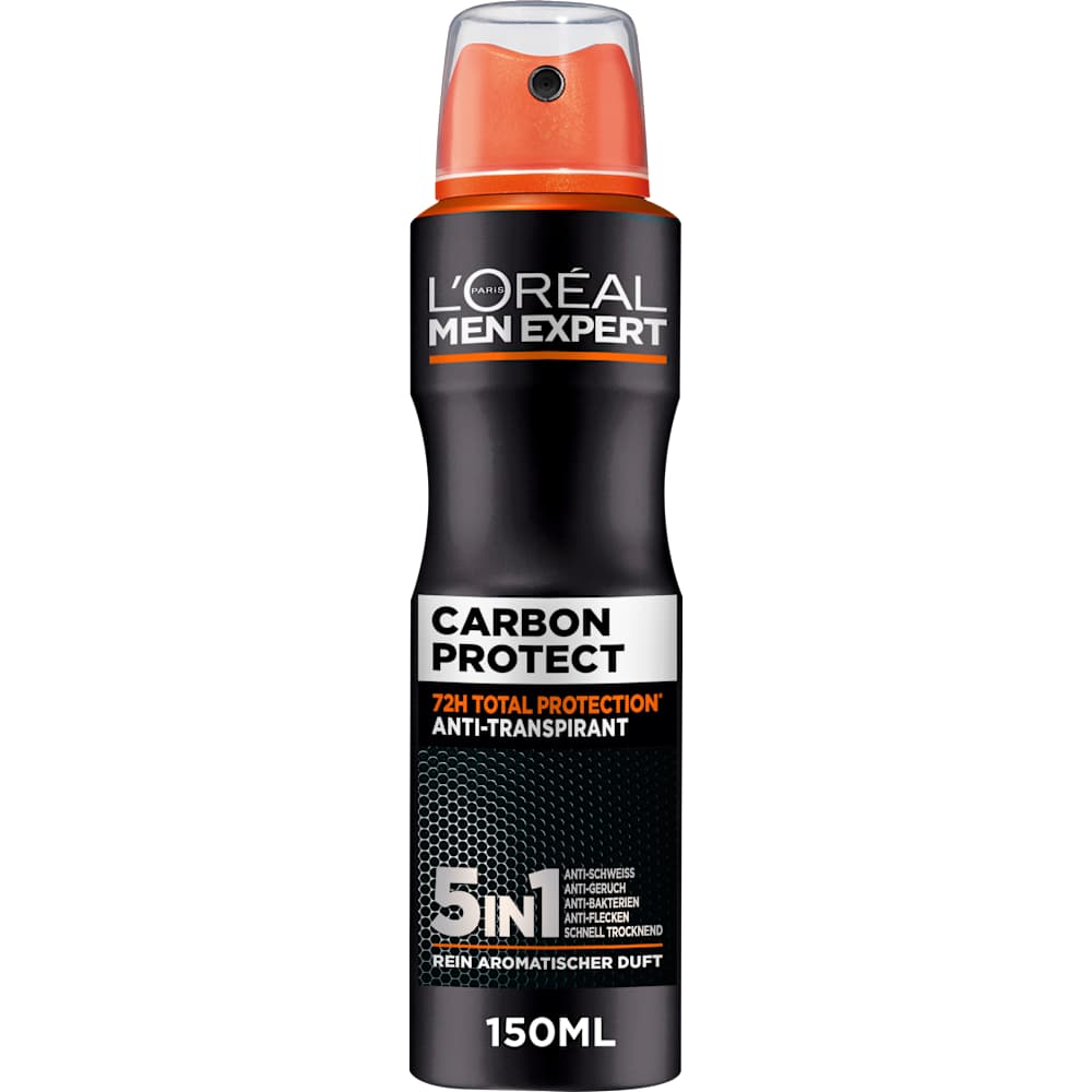 L'Oréal Paris Men Expert Spray déodorant antitranspirant Carbon Protect 5in1 (150 ml)