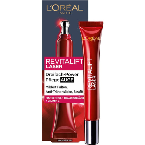 L'Oréal Paris Revitalift Laser X3 Anti-Aging Eye Cream with Caffeine (15 ml)
