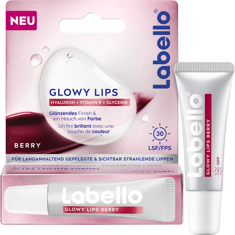 Labello Glowy Lips Berry Lippenpflege LSF30 (10 ml)