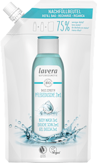 Lavera Basis Sensitiv 2-in-1 Pflege-Duschgel Nachfüllbeutel (500 ml)