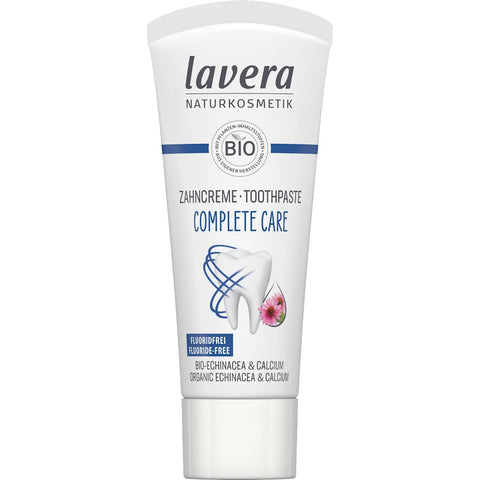 lavera NATURKOSMETIK Zahncreme Complete Care ohne Fluorid, Reiseformat (20 ml)