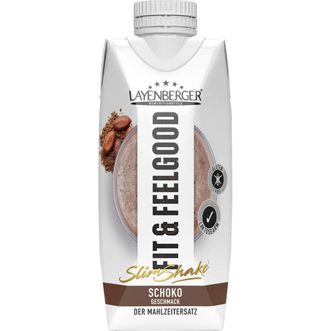 Layenberger Fit+Feelgood Diät-Shake, Slim Shake Schoko, trinkfertig (330 ml)
