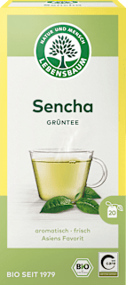 LEBENSBAUM Grüner Tee Sencha (20 Beutel), 30 g