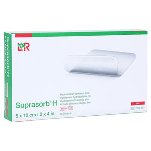 Suprasorb® H dünner Hydrokolloidverband (5 x 10 cm, 10 Stück)