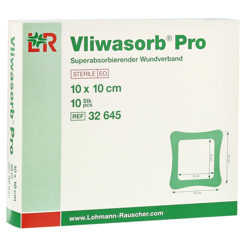 Vliwasorb Pro sterile Superabsorber-Kompressen (10 Stück)