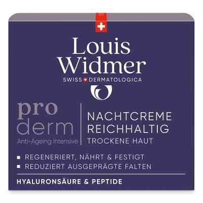 Louis Widmer proderm crème de nuit riche (50 ml)
