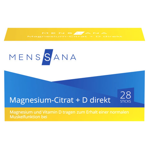 MensSana Magnesium Citrate + D Direkt powder (28 sachets)
