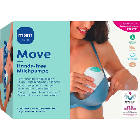 mam Move freihändige elektrische Milchpumpe (1 Stück)