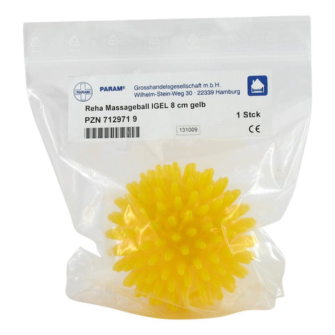 Param Igel-Massageball 8 cm gelb (1 Stück)