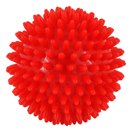 Boule de massage hérisson 9 cm rouge (1 pièce)