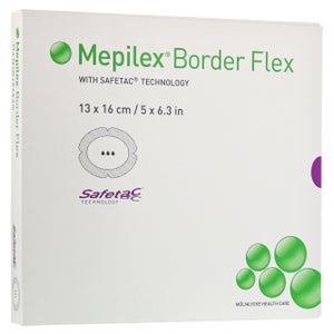 Mepilex Border Flex pansement en mousse adhésif 13x1 (5 pièces)